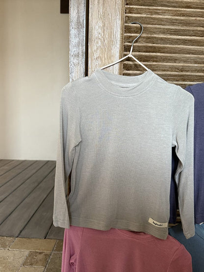 長袖Tシャツ ハイネックシンプルデイリー長袖Tシャツ【mh0011037】