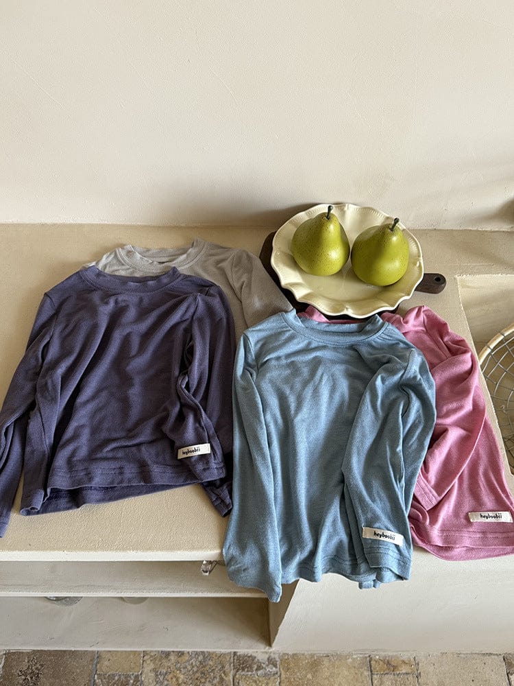 長袖Tシャツ ハイネックシンプルデイリー長袖Tシャツ【mh0011037】