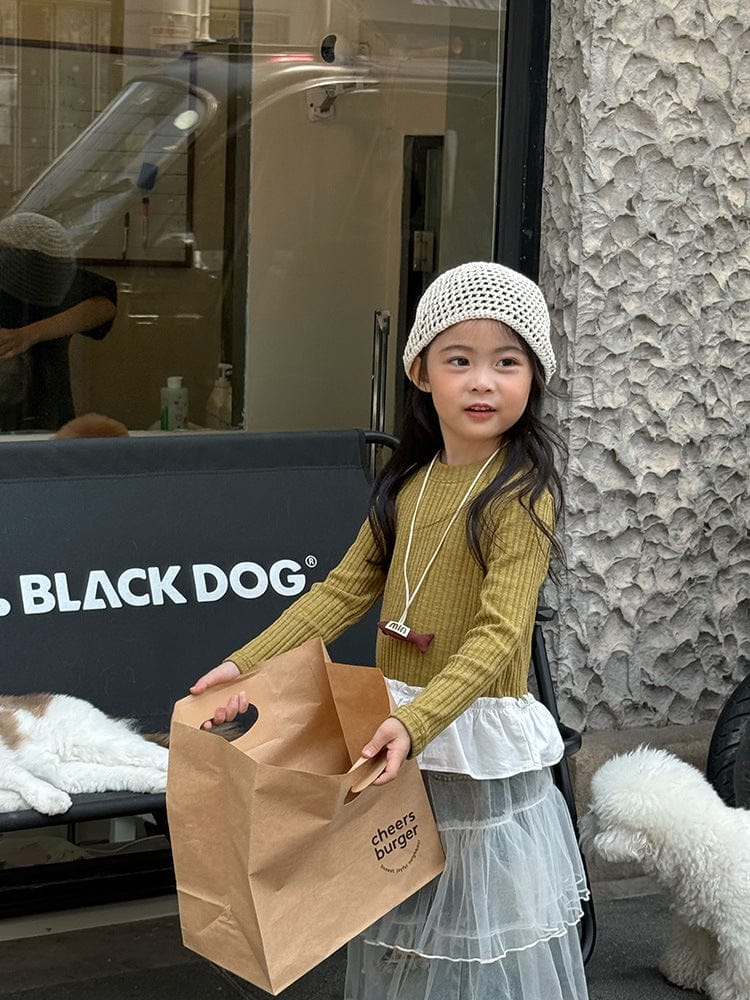 長袖Tシャツ ペプラムフリル長袖Tシャツカットソー【mh0011038】