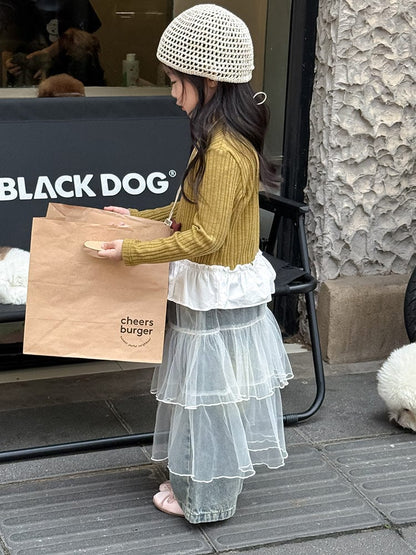 長袖Tシャツ ペプラムフリル長袖Tシャツカットソー【mh0011038】