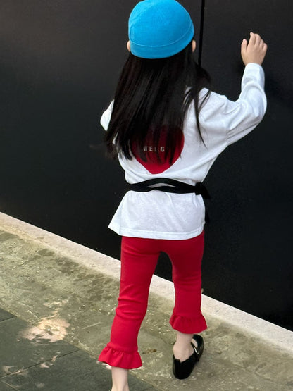 長袖Tシャツ ハートバックプリント長袖Tシャツ【mh0011047】