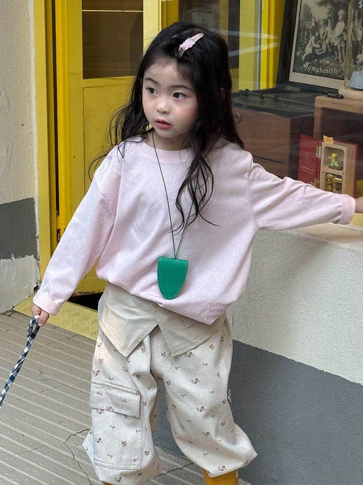 長袖Tシャツ ハートバックプリント長袖Tシャツ【mh0011047】