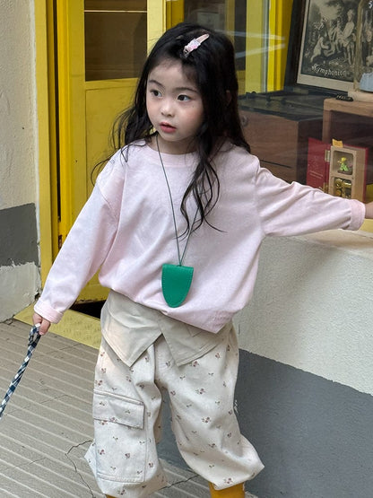 長袖Tシャツ ハートバックプリント長袖Tシャツ【mh0011047】