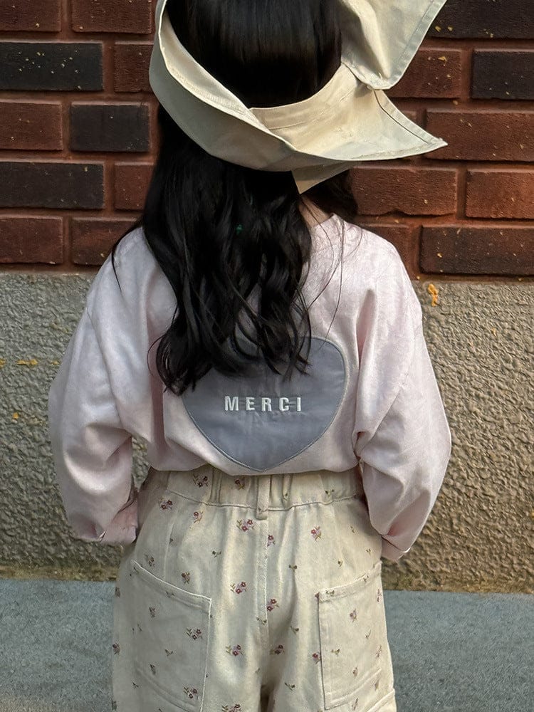 長袖Tシャツ ハートバックプリント長袖Tシャツ【mh0011047】