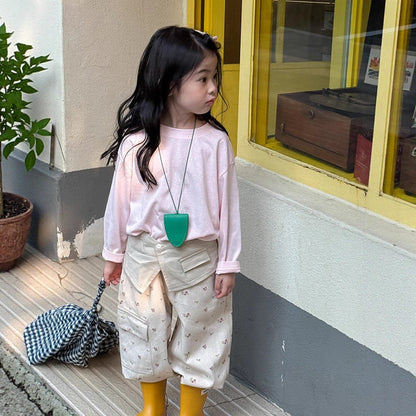 長袖Tシャツ ハートバックプリント長袖Tシャツ【mh0011047】