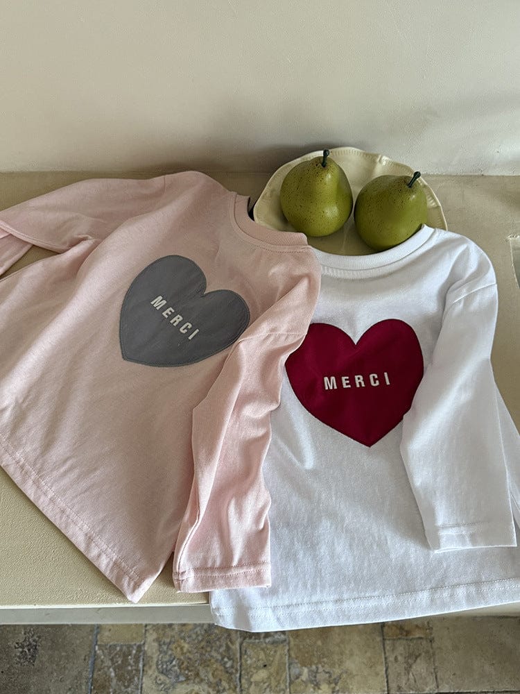 長袖Tシャツ ハートバックプリント長袖Tシャツ【mh0011047】