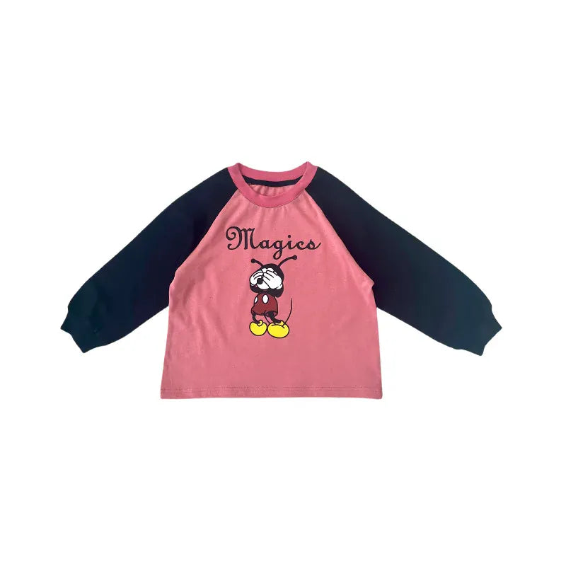 長袖Tシャツ t-shirt / 2T  90cm キッズトップス スウェットパンツ 長袖 ラグランTシャツ ロングルーズパンツ
