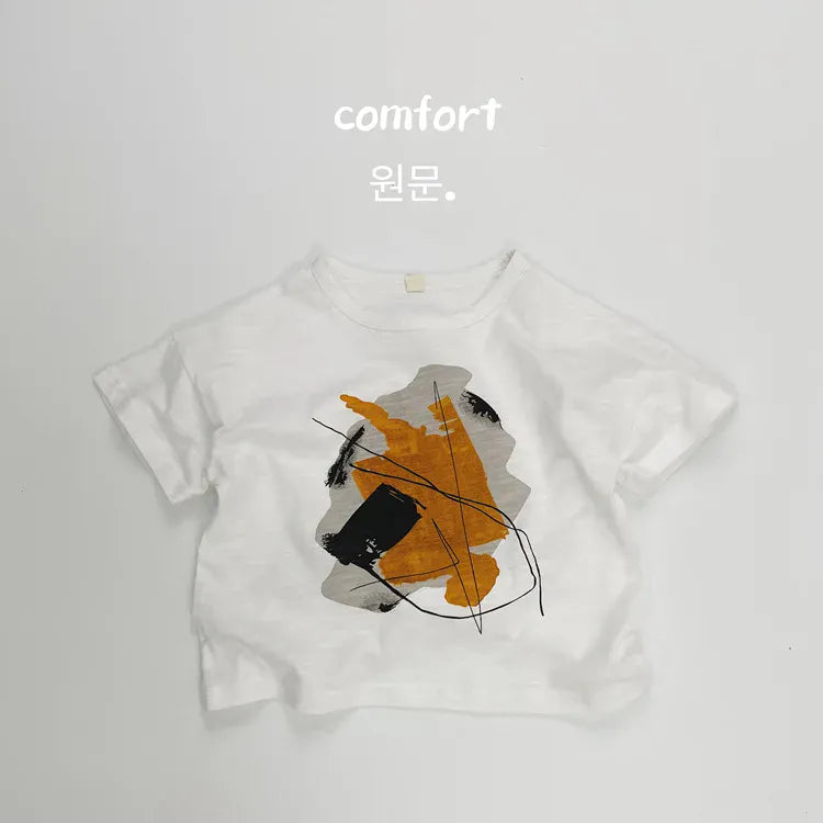 半袖Tシャツ white / 12M  80cm キッズトップス 半袖Tシャツ デザインプリント 2カラー