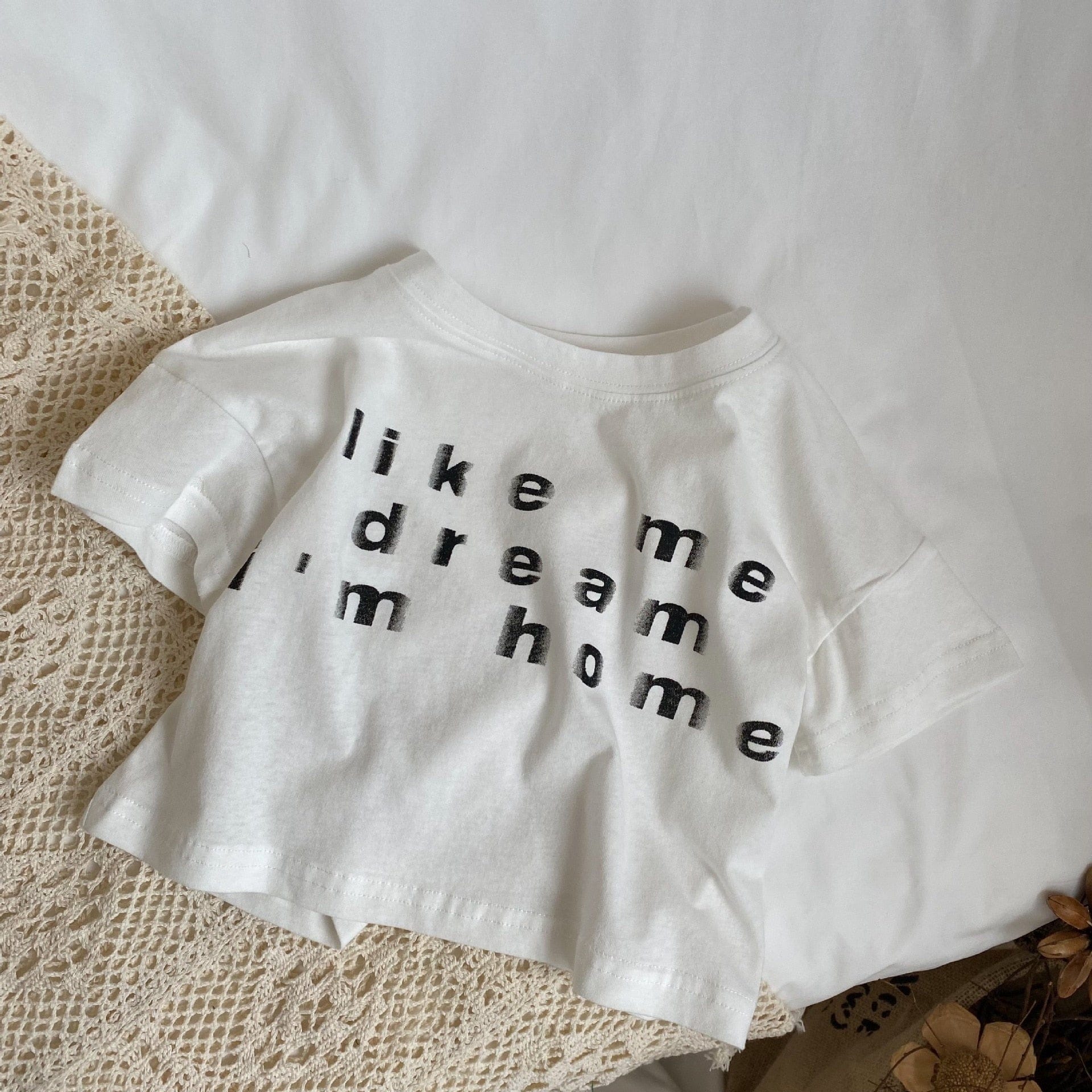 半袖Tシャツ white / 80cm キッズ レターロゴ プリント 半袖 Tシャツ トップス ボーイズ 6541B
