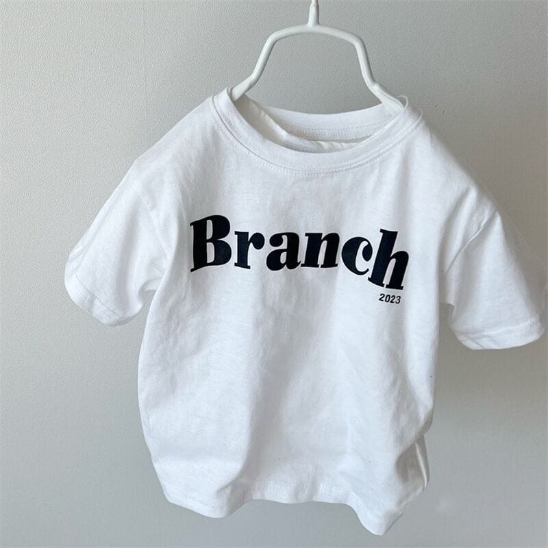半袖Tシャツ white / 9M/73cm ベビー キッズ レターロゴ プリント 半袖 Tシャツ ネイビー ホワイト カーキ ユニセックス 6876