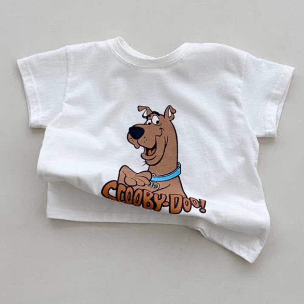 半袖Tシャツ White (dog) / 73cm ドッグ/ベアくまプリント半袖Tシャツ【mh0010374】