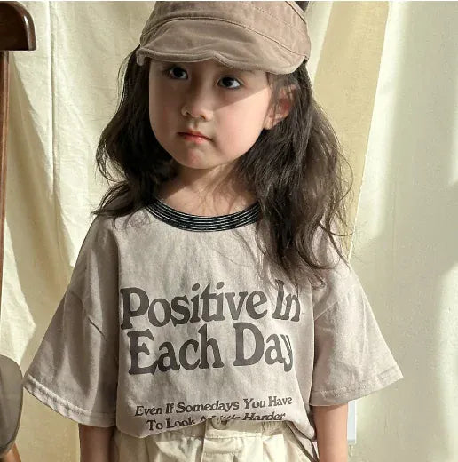 半袖Tシャツ X83629 apricot / 80cm 9-12m / 取り寄せ（7〜21日） キッズトップス 半袖Tシャツ レターロゴプリント グリーン/アプリコット/2カラー