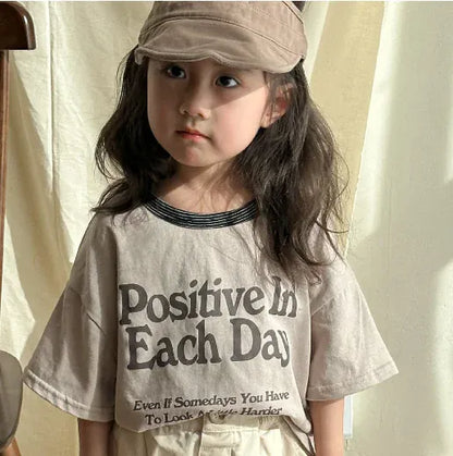 半袖Tシャツ X83629 apricot / 80cm 9-12m / 取り寄せ（7〜21日） キッズトップス 半袖Tシャツ レターロゴプリント グリーン/アプリコット/2カラー