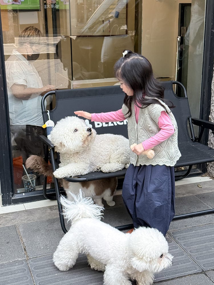 ニットVネック前開きベスト【mh0011027】