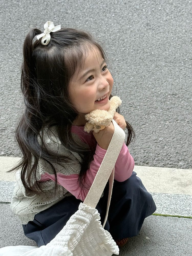 ニットVネック前開きベスト【mh0011027】