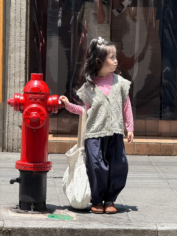 ニットVネック前開きベスト【mh0011027】