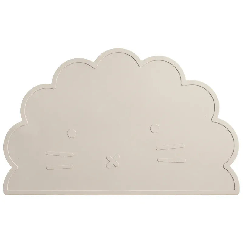 お食事マット 004-beach sand ＊メーカー直送＊ ベビー用シリコンプレースマット 猫キャットデザイン 子供用食器マット ベビー食事用パッド ランチョンマット【mh0005826】