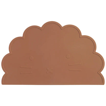 お食事マット 025-spiced pumpkin ＊メーカー直送＊ ベビー用シリコンプレースマット 猫キャットデザイン 子供用食器マット ベビー食事用パッド ランチョンマット【mh0005826】