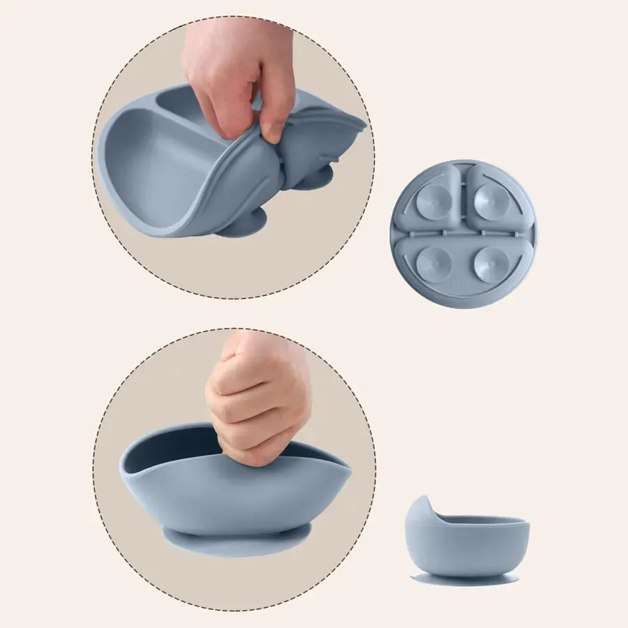 ベビーキッズ食器 ＊メーカー直送＊ ベビー食器8点セット シリコン プレート スプーン フォーク ストローマグ ランチョンマット お食事スタイ 離乳食セット【mh0006076】