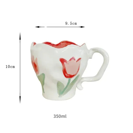 コップ・グラス・マグ Flora C セラミック マグ コーヒー カップ コップ 食器 チェック【mh0002522】