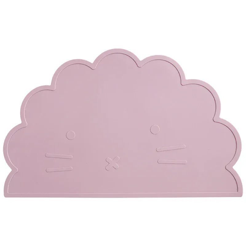 お食事マット ＊メーカー直送＊ ベビー用シリコンプレースマット 猫キャットデザイン 子供用食器マット ベビー食事用パッド ランチョンマット【mh0005826】