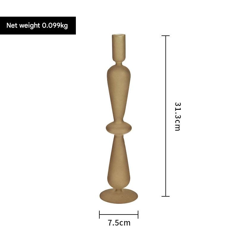 ライト・キャンドル 1ring MT gray ガラス キャンドル ホルダー 装飾 燭台 誕生日 ロウソク デコレーション【mh0000925】