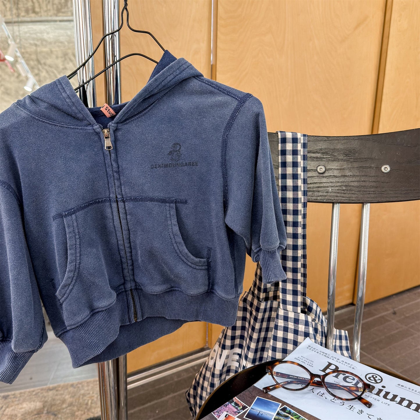 カーディガン・パーカー Blue / 80cm Zip-Up Sweatshirt Jacket ジップアップ スウェットジャケット【mh0012132】