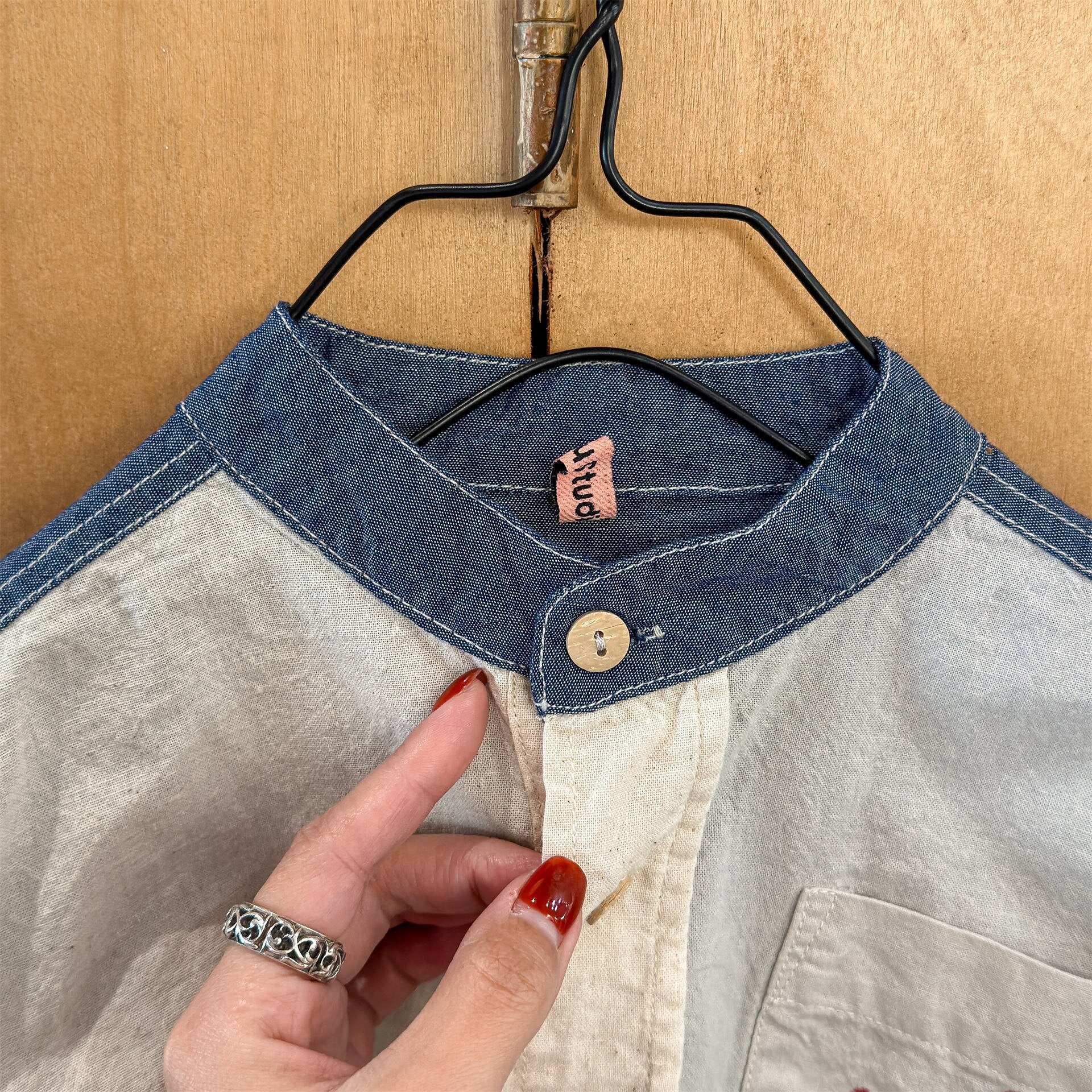 長袖シャツ・ブラウス Embroidered Children's Shirt 刺繍入り キッズシャツ【mh0012125】