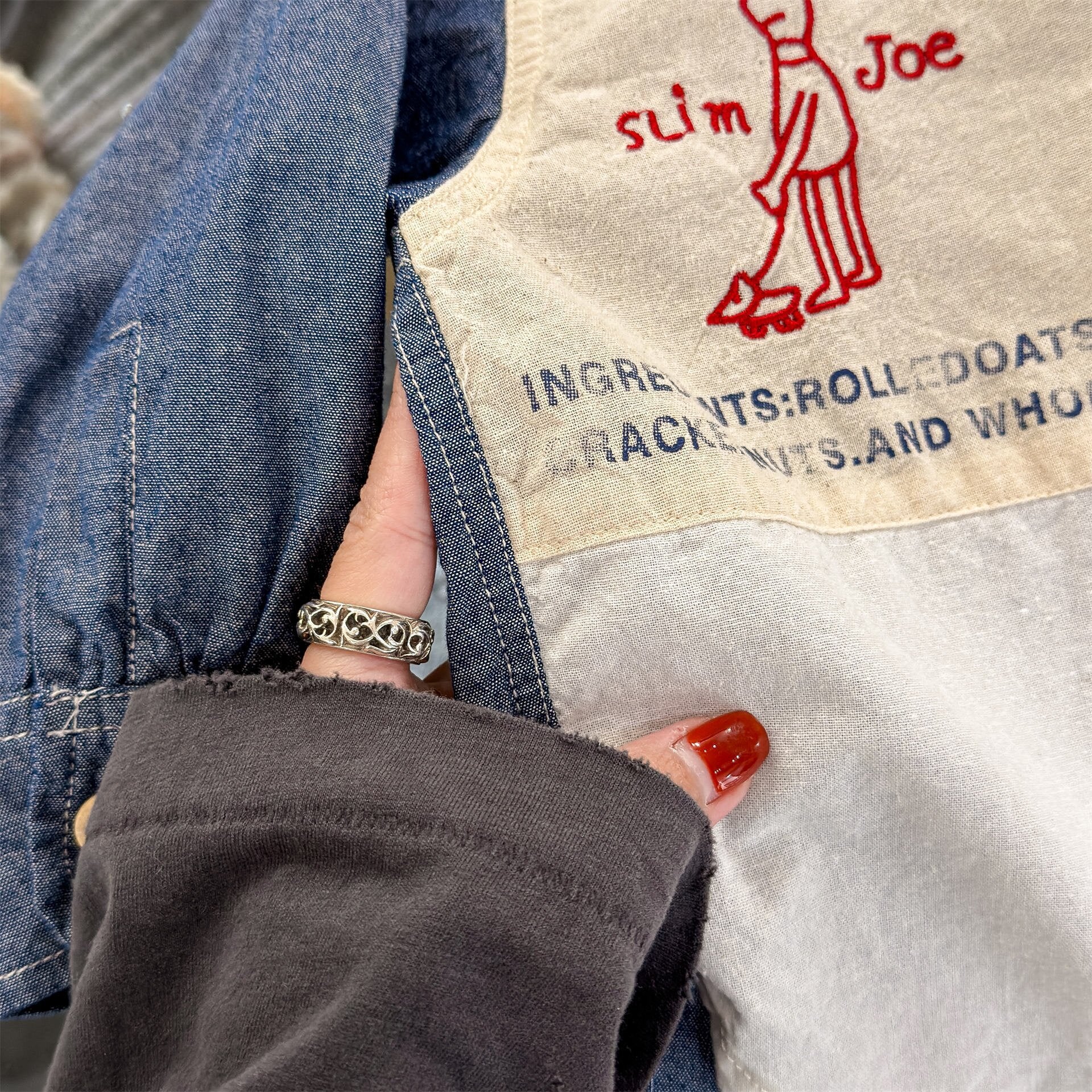 長袖シャツ・ブラウス Embroidered Children's Shirt 刺繍入り キッズシャツ【mh0012125】