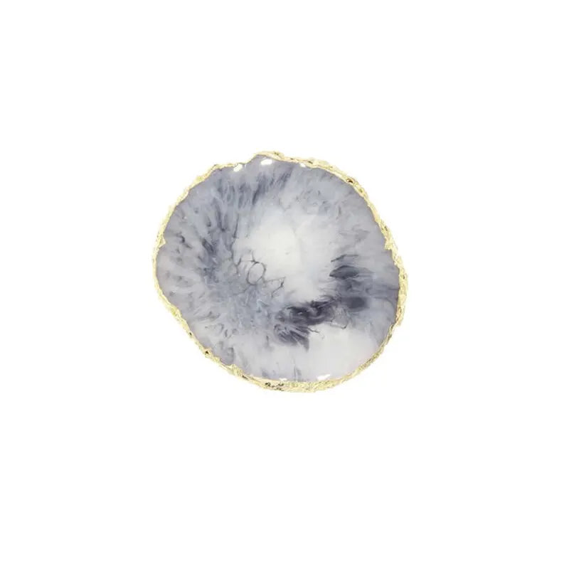 トレー・小物入れ Grey 多色レジン おしゃれなジュエリー収納トレイ！指輪・ピアス・ネイルアートにも【mh0004329】