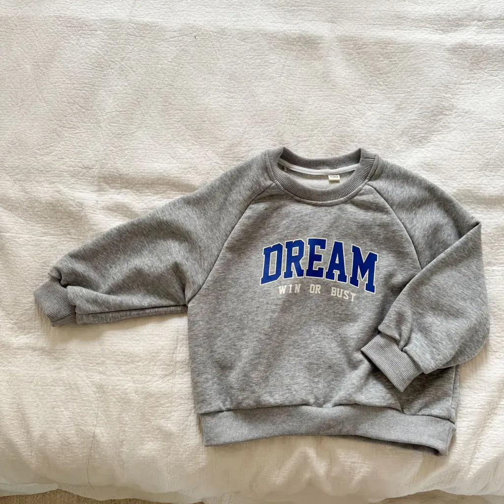 トレーナー・フーディ Light Gray / 80cm 英字ロゴプリントスウェットシャツ【mh0011231】