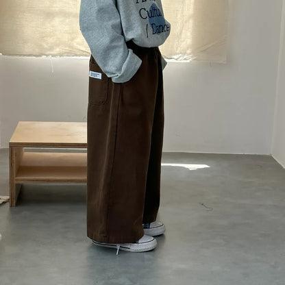 ロングパンツ・スウェットパンツ リラックスワイドストレートパンツ【mh0011230】