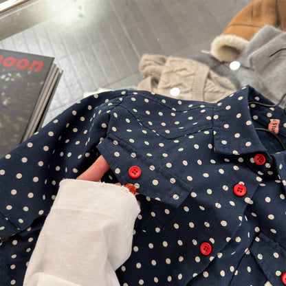 長袖シャツ・ブラウス Printed Children's Shirt プリント キッズシャツ【mh0012131】