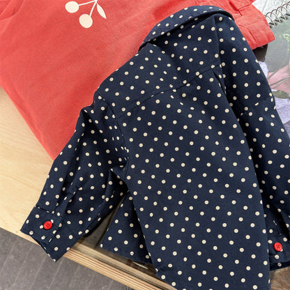 長袖シャツ・ブラウス Printed Children's Shirt プリント キッズシャツ【mh0012131】