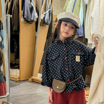 長袖シャツ・ブラウス Printed Children's Shirt プリント キッズシャツ【mh0012131】
