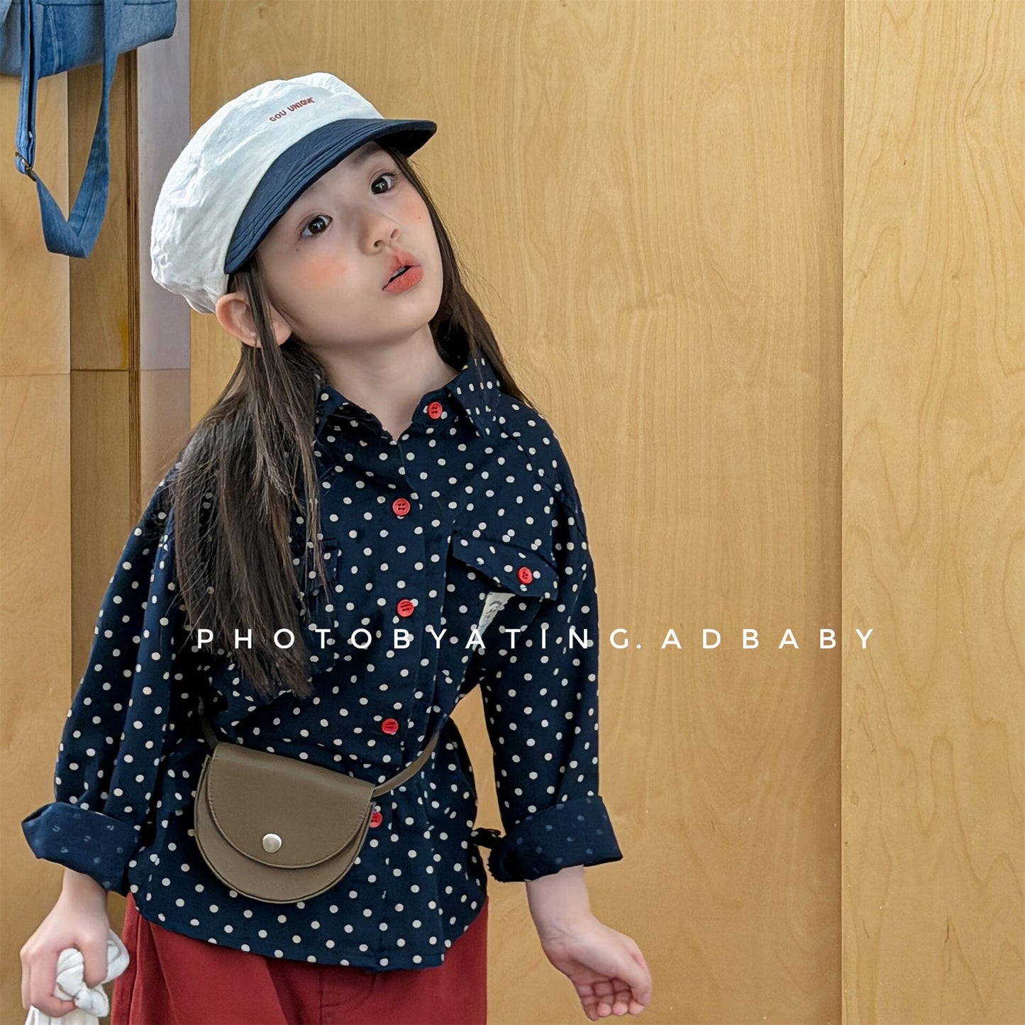 長袖シャツ・ブラウス Printed Children's Shirt プリント キッズシャツ【mh0012131】