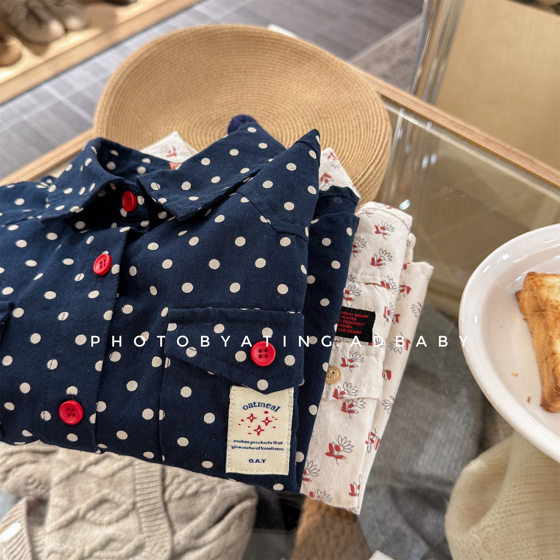 長袖シャツ・ブラウス Printed Children's Shirt プリント キッズシャツ【mh0012131】