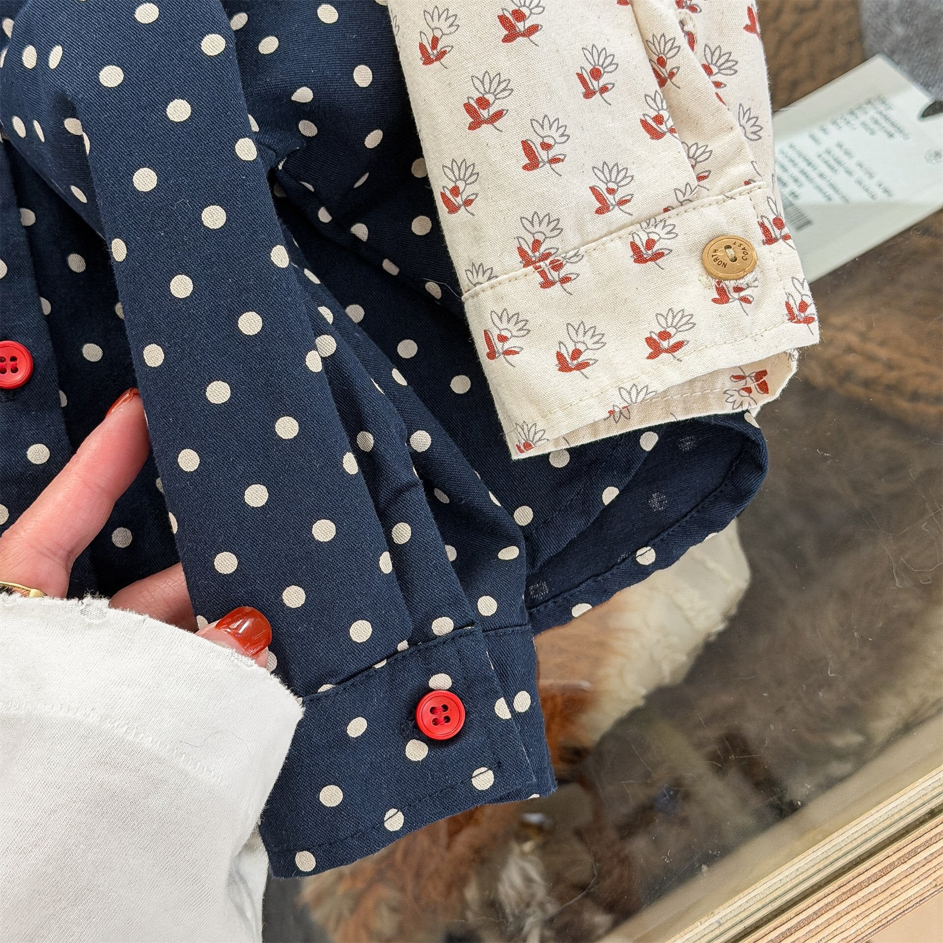 長袖シャツ・ブラウス Printed Children's Shirt プリント キッズシャツ【mh0012131】