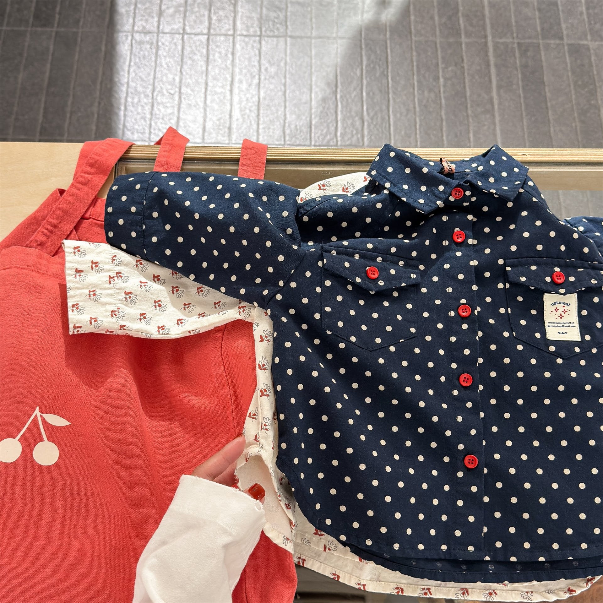 長袖シャツ・ブラウス Printed Children's Shirt プリント キッズシャツ【mh0012131】
