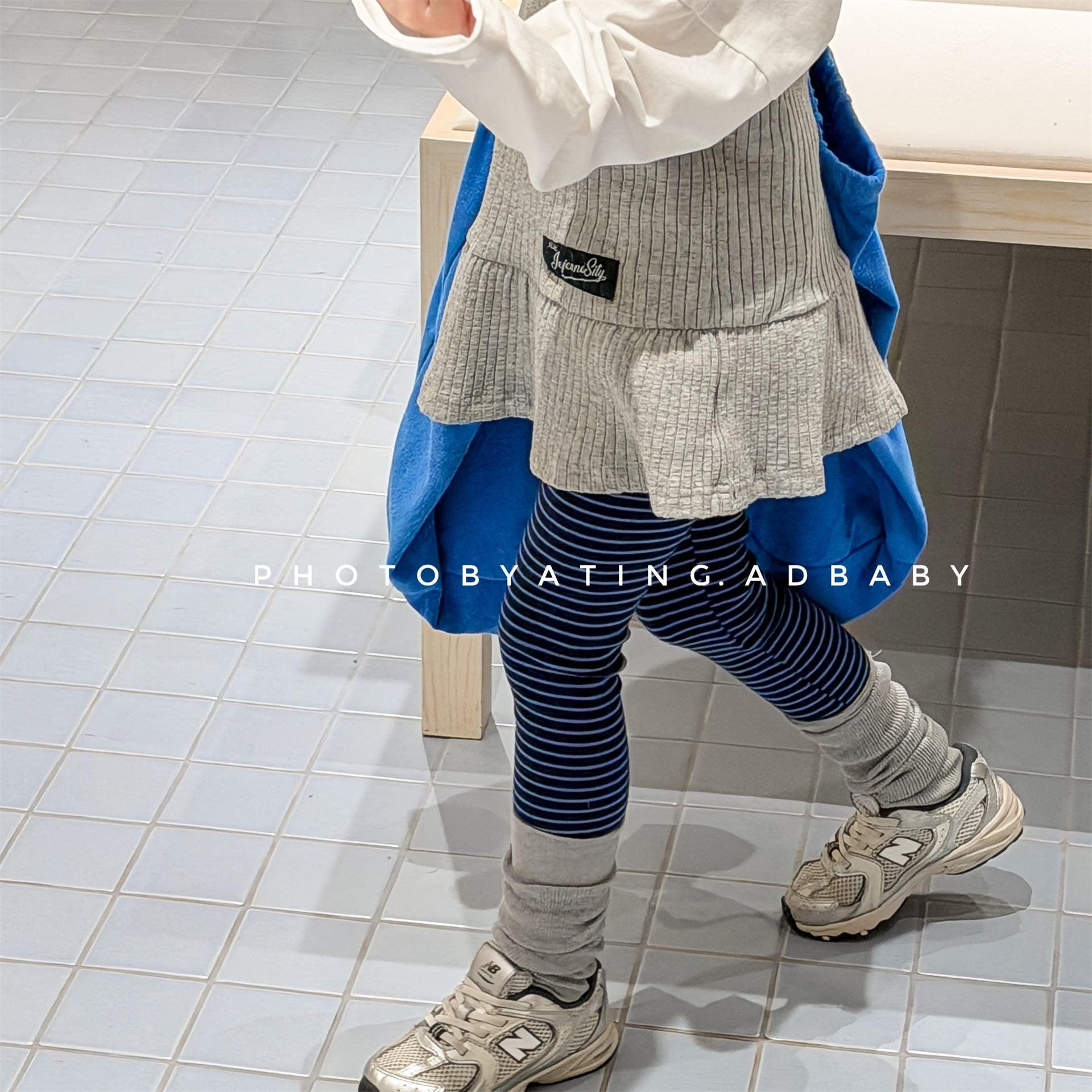 レギンスパンツ Striped Cotton Leggings ボーダー柄 レギンスパンツ【mh0012134】