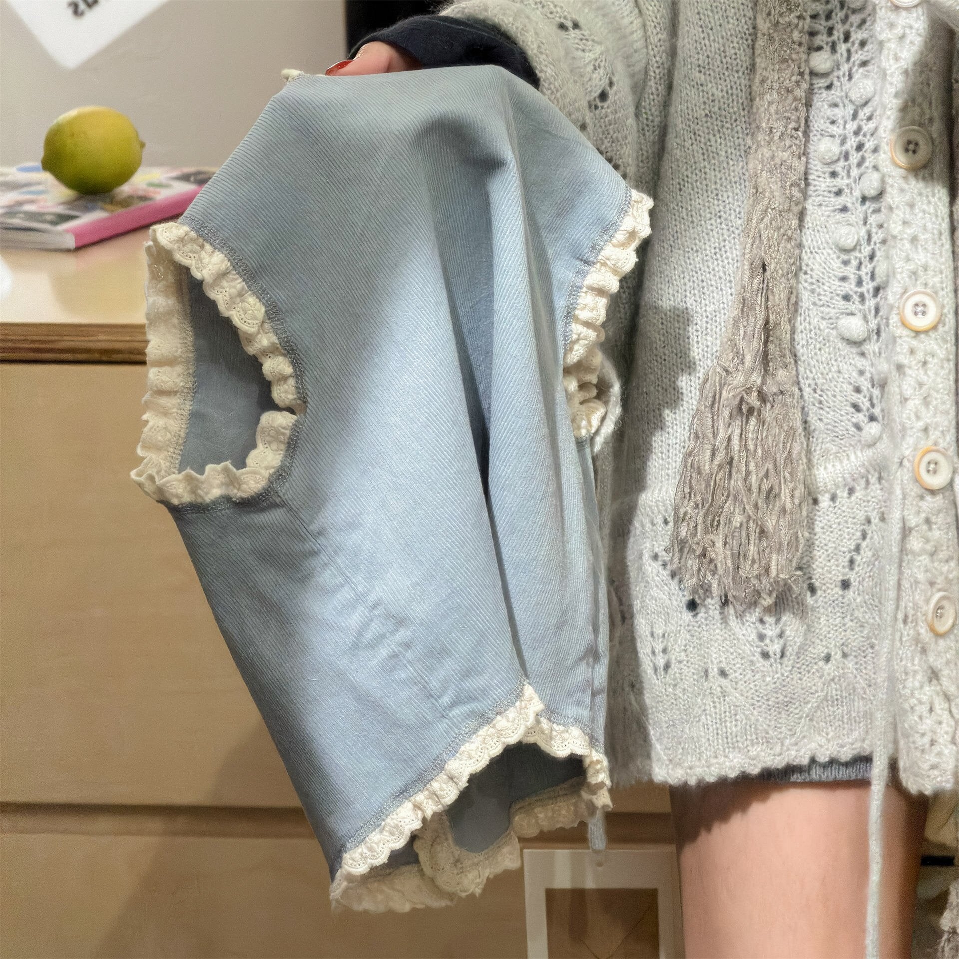 ベスト V-Neck Knitted Vest Vネック ニットベスト【mh0012129】
