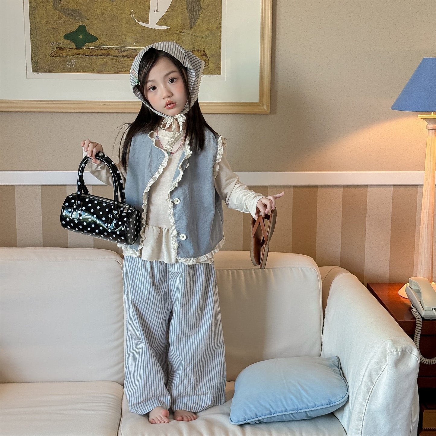 ベスト V-Neck Knitted Vest Vネック ニットベスト【mh0012129】