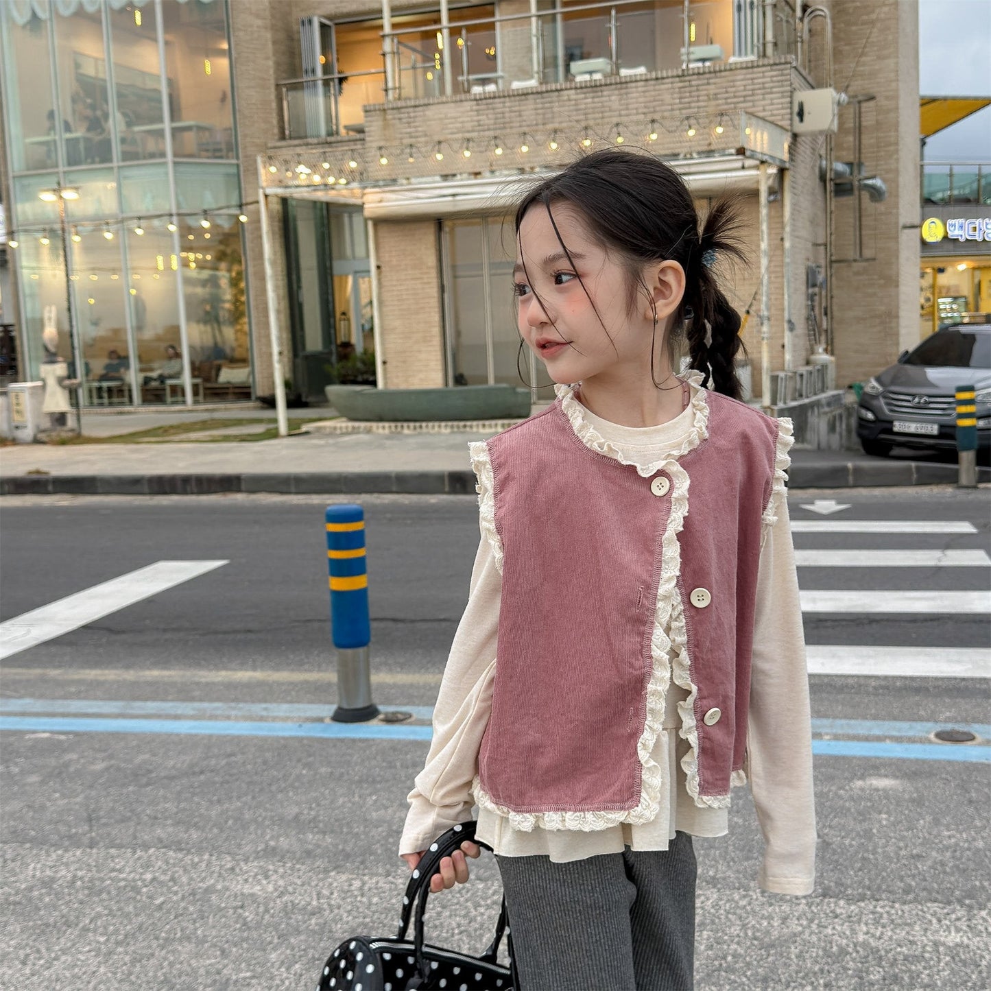 ベスト V-Neck Knitted Vest Vネック ニットベスト【mh0012129】