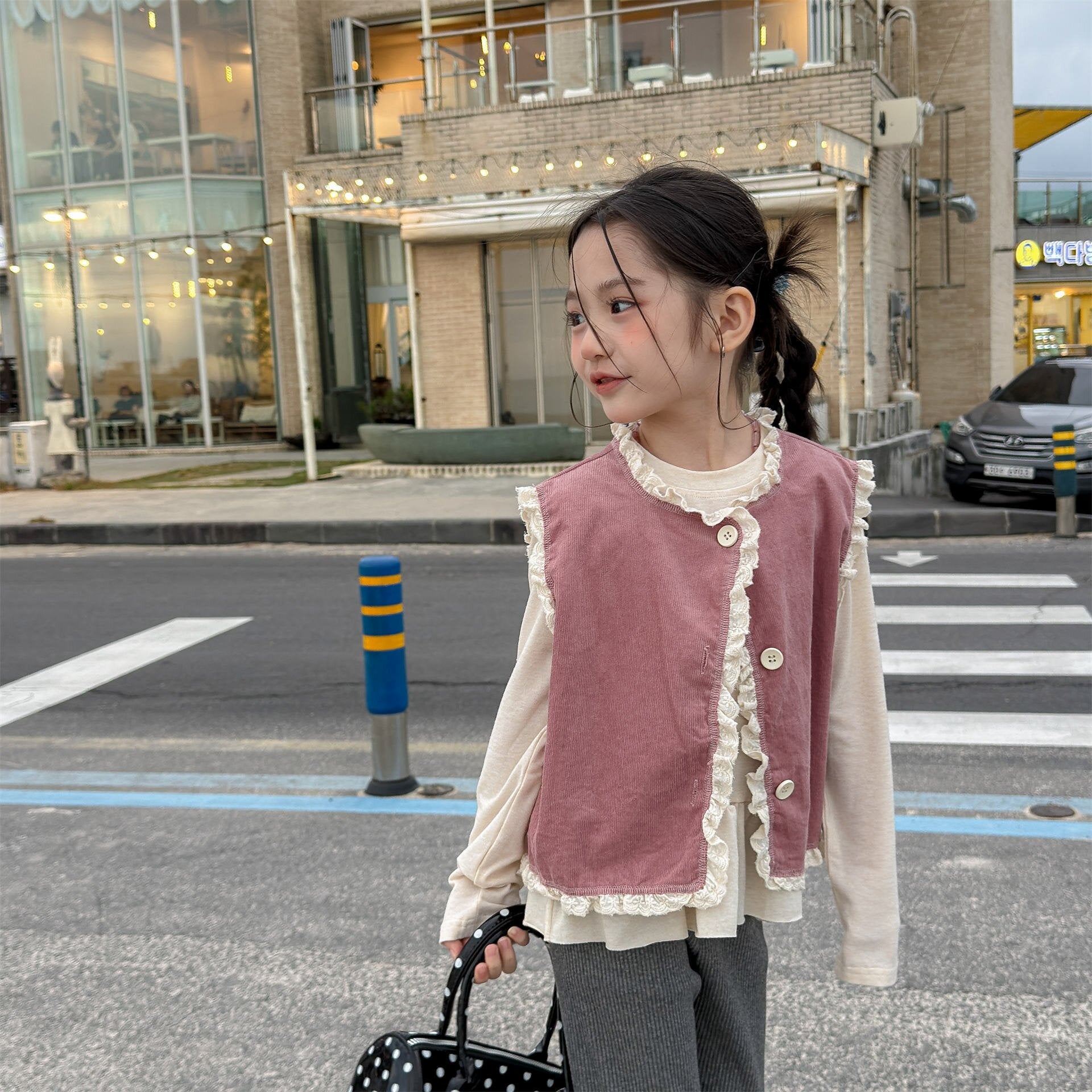ベスト V-Neck Knitted Vest Vネック ニットベスト【mh0012129】