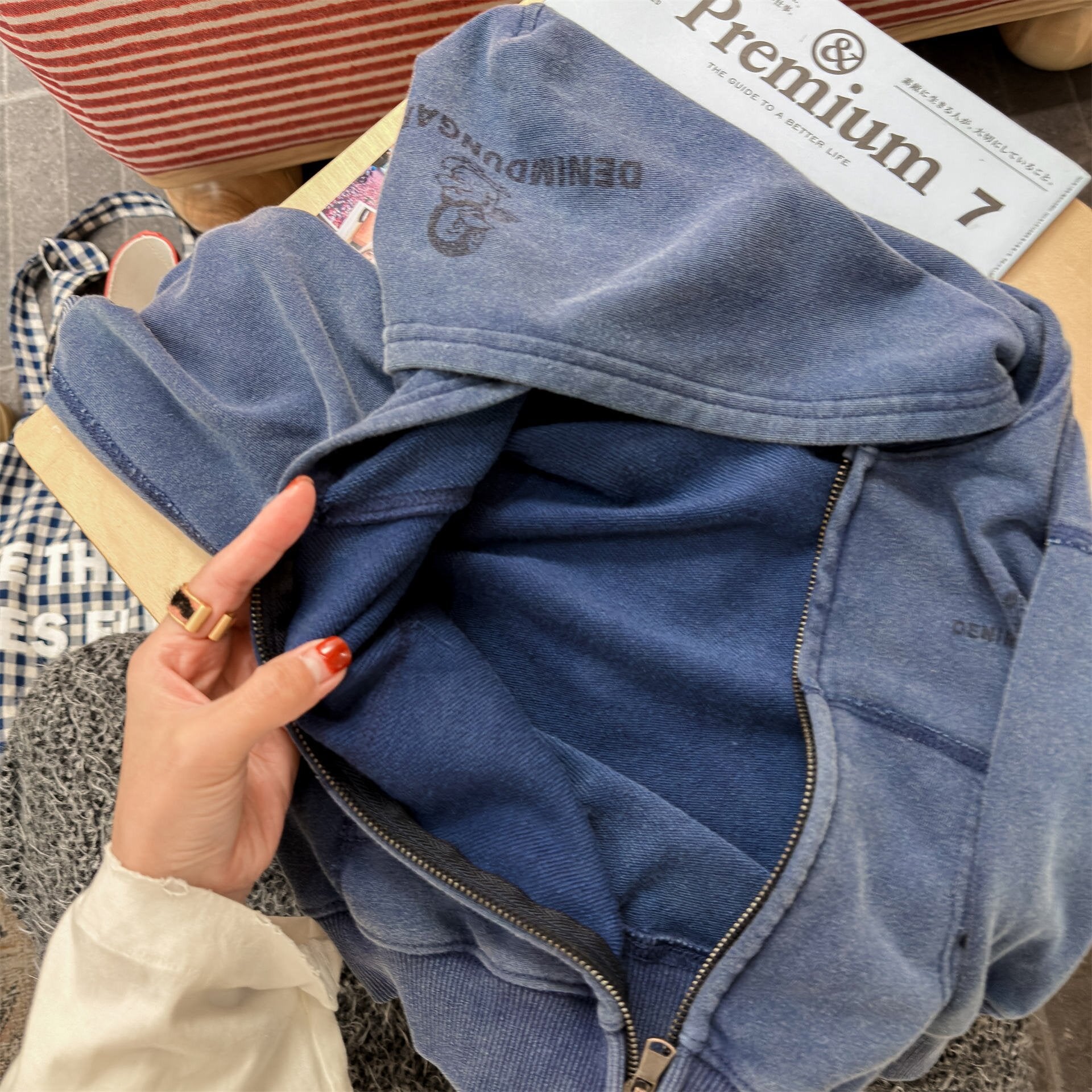 カーディガン・パーカー Zip-Up Sweatshirt Jacket ジップアップ スウェットジャケット【mh0012132】