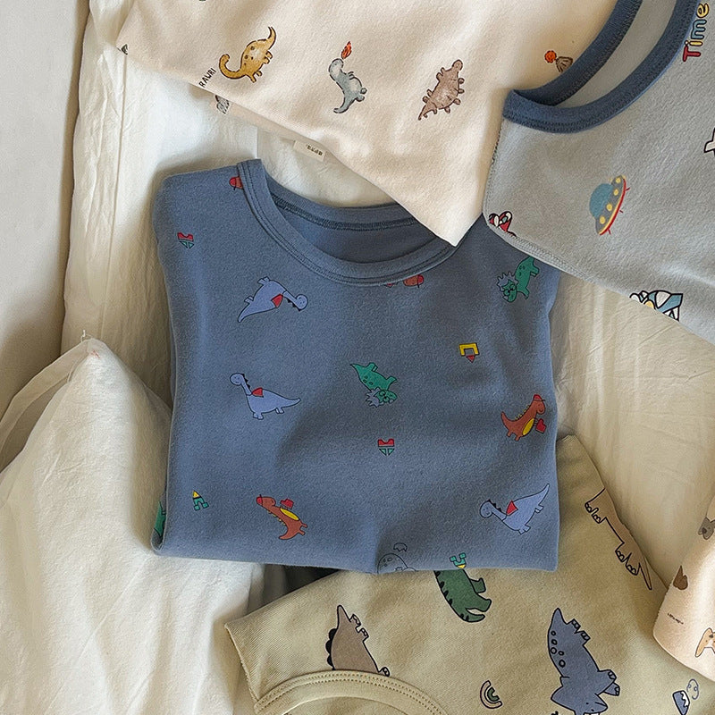 Long Sleeve Printed Pajama Set 長袖 プリント パジャマ セット【mh0012244】