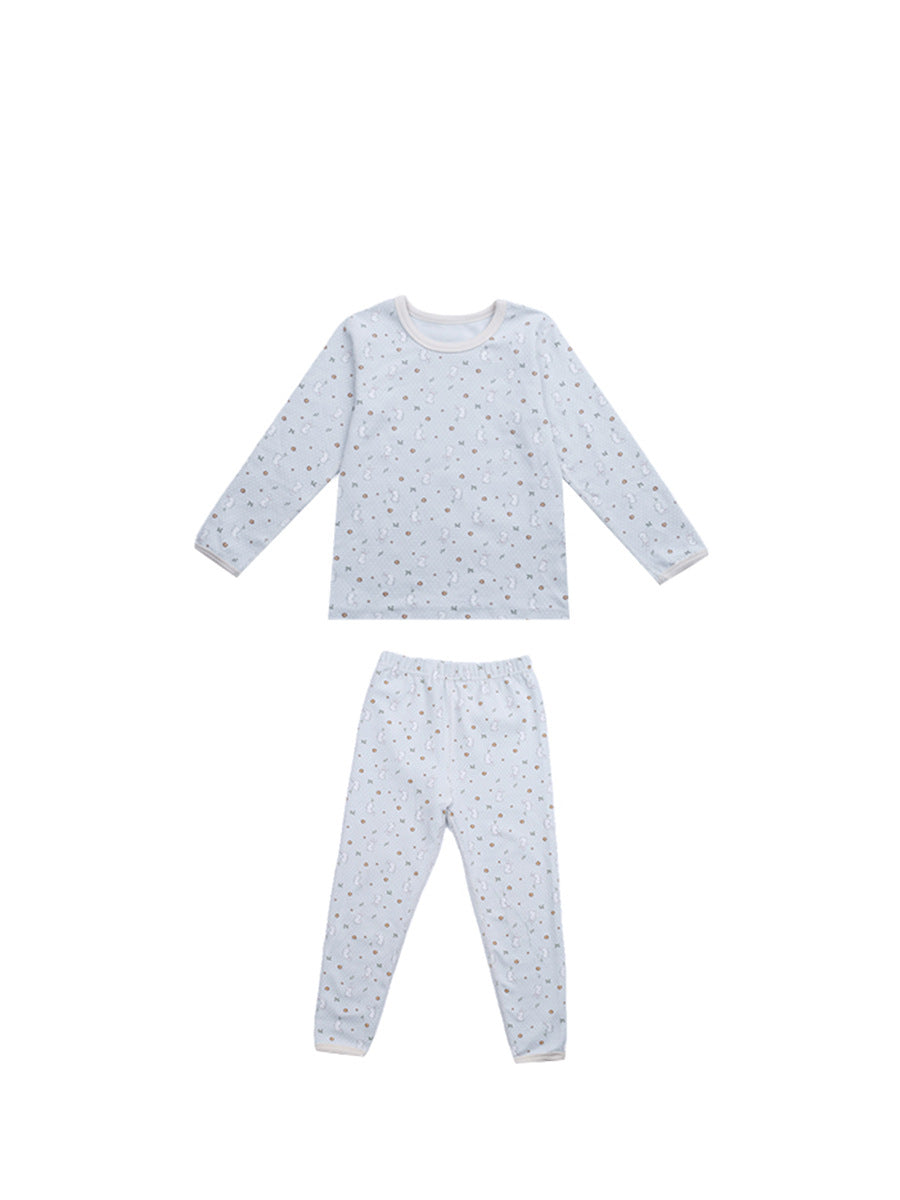 Long Sleeve Printed Pajama Set 長袖 プリント パジャマ セット【mh0012244】