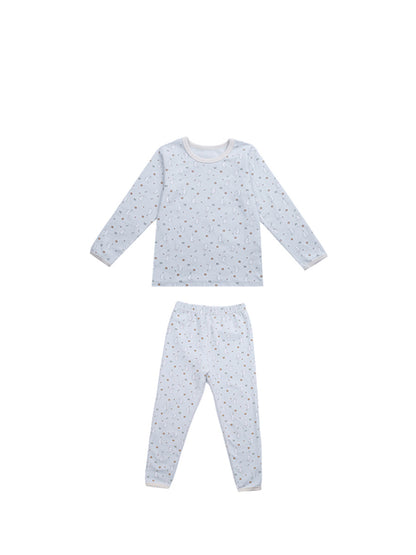 Long Sleeve Printed Pajama Set 長袖 プリント パジャマ セット【mh0012244】