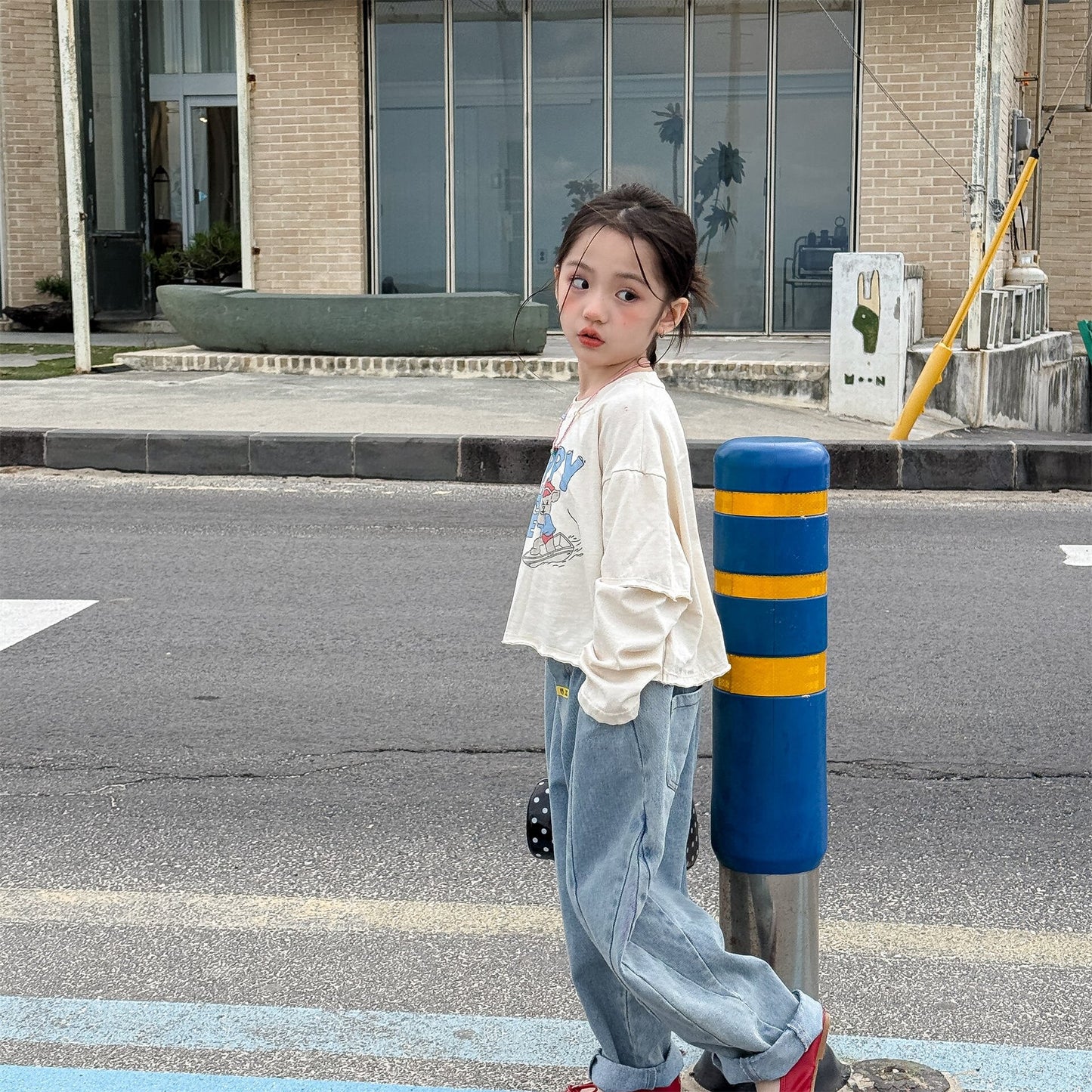 長袖Tシャツ Long-Sleeve Cotton Sweatshirt 長袖 コットン スウェットシャツ【mh0012126】