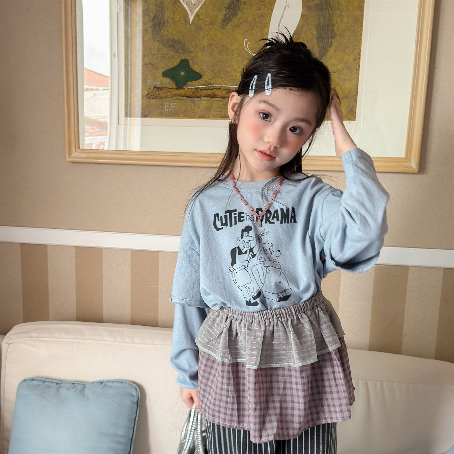 長袖Tシャツ Long-Sleeve Cotton Sweatshirt 長袖 コットン スウェットシャツ【mh0012126】